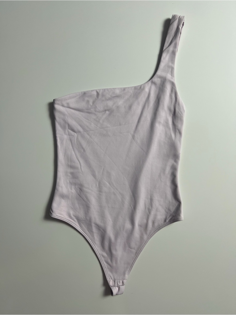 Babaton Aritzia Contour One Shoulder Bodysuit, Light Pink, Size S